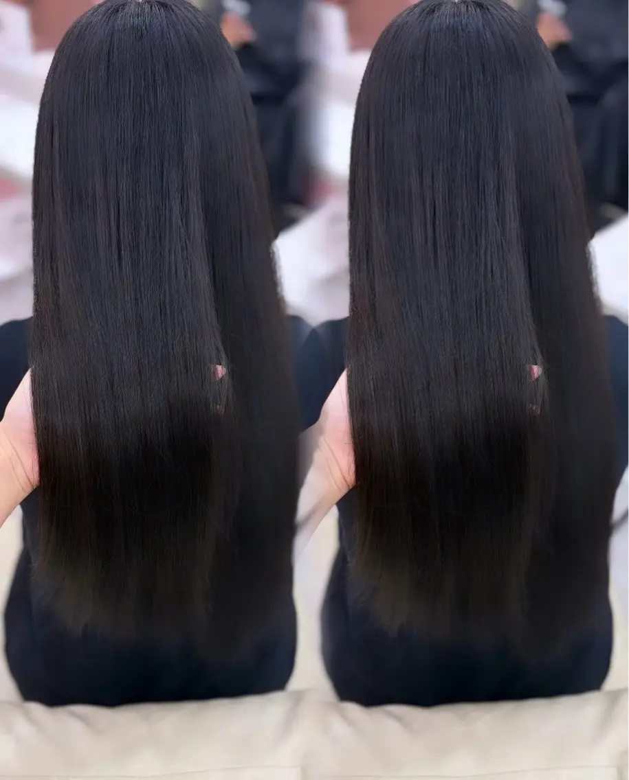 ロング カラー ブラウンカラー ダークブラウン 卒業式のヘアスタイル 縮毛矯正 トリートメント ヘアカラー 縮毛矯正 トリートメント COCO_kaho カラー/髪質改善のヘアスタイル