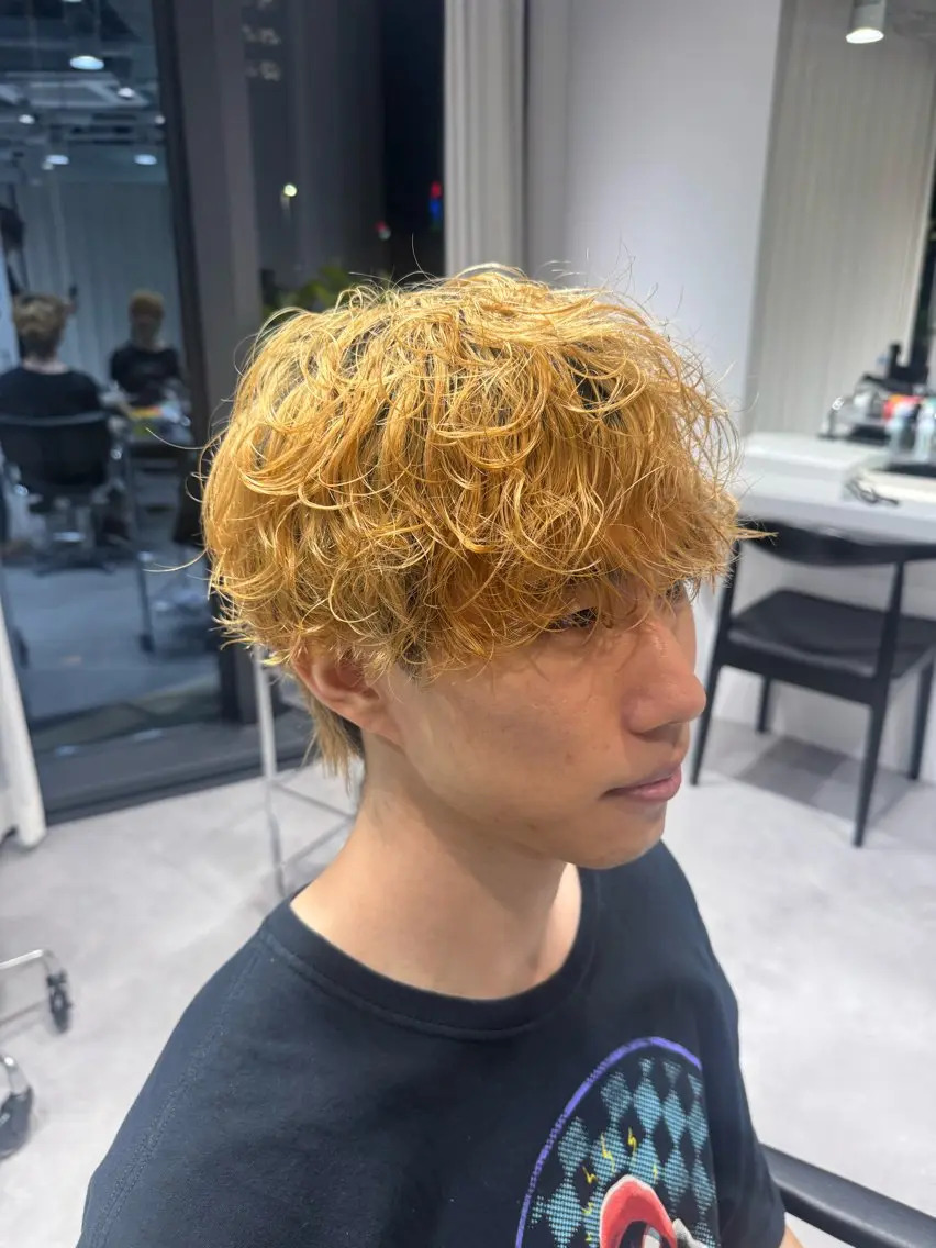 パーマ メンズ カット パーマ トリートメント 宮原 和斗のヘアスタイル