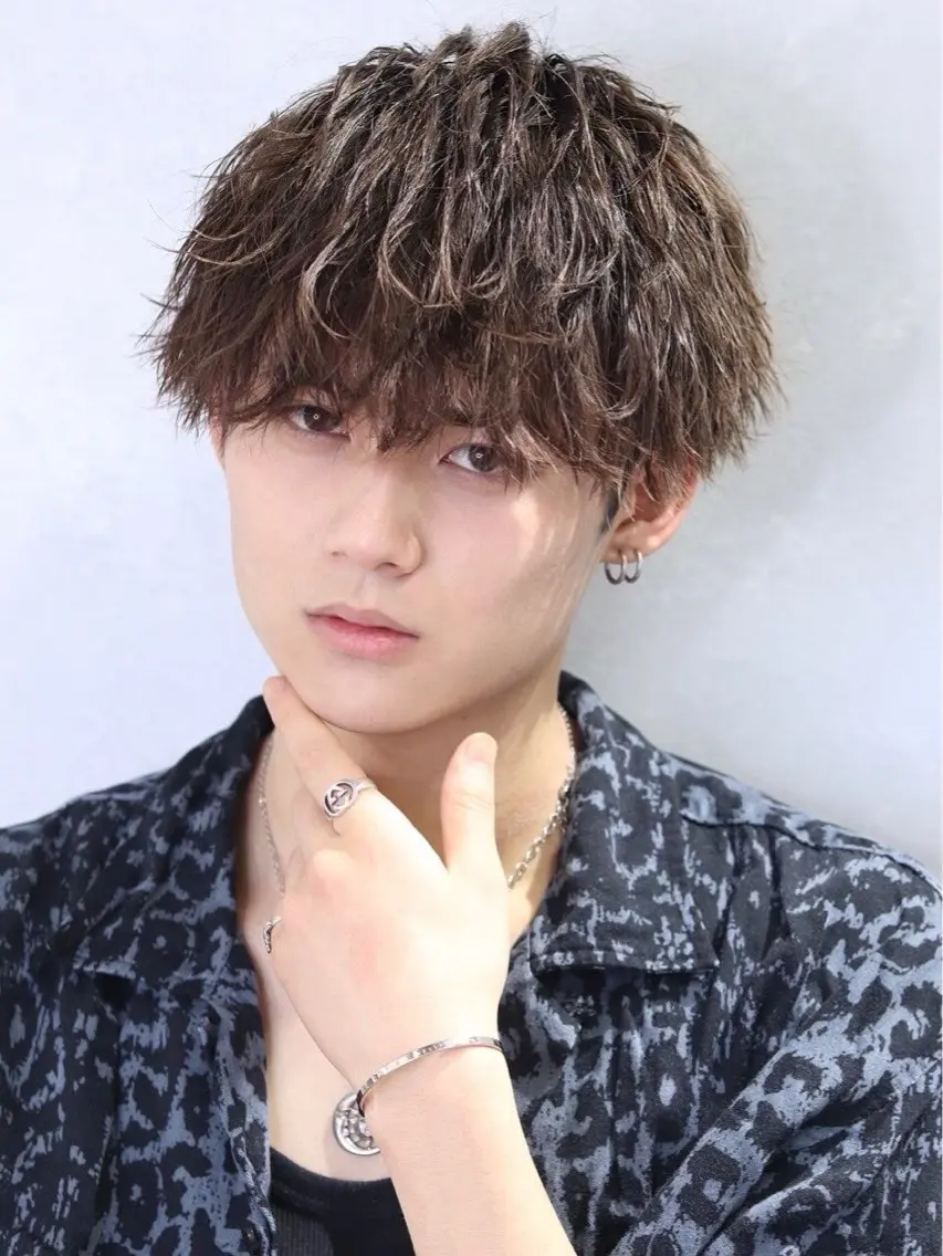 メンズカット+選びるパーマ&2STEPトリートメント付きの写真