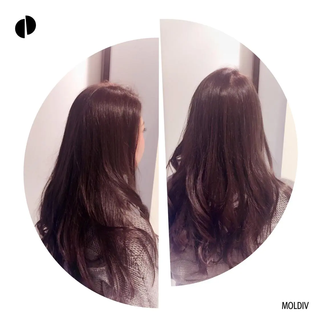ロング カラー ネイビーカラー ✨縮毛矯正✨髪質改善 ナカシマ ユミのヘアスタイル