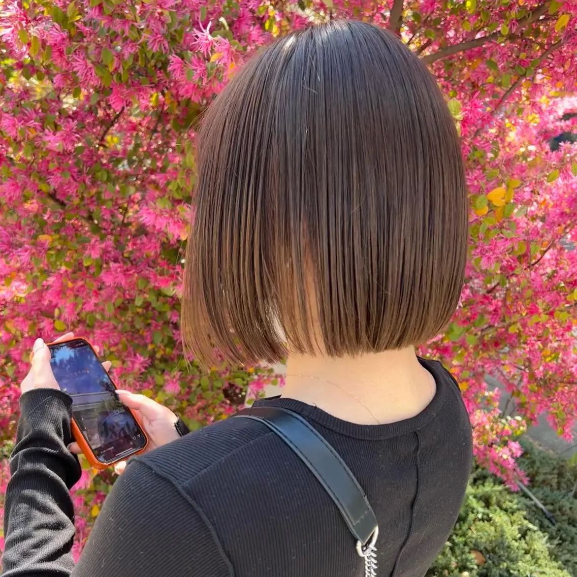 ショート 切りっぱなしボブ ボブ 山本 知佳のヘアスタイル