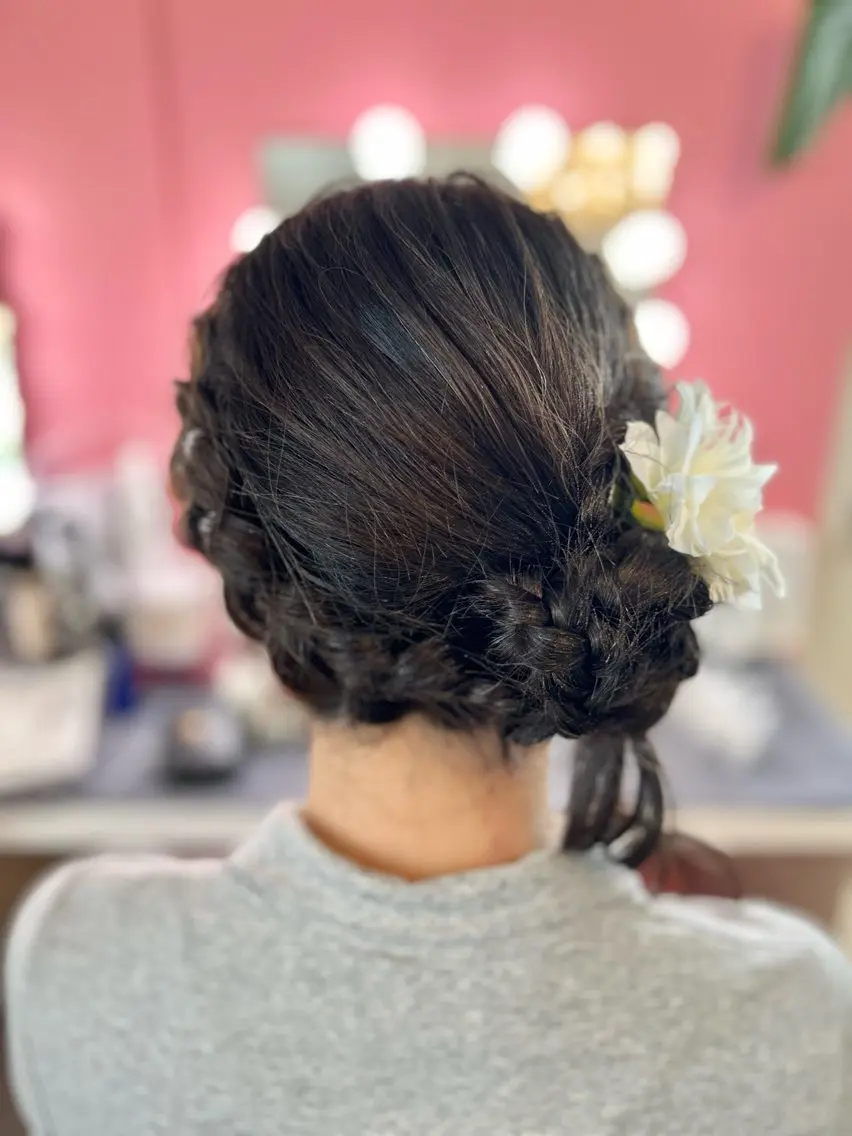 ロング お団子ヘア 浴衣 ヘアセット 北本 美幸のヘアスタイル