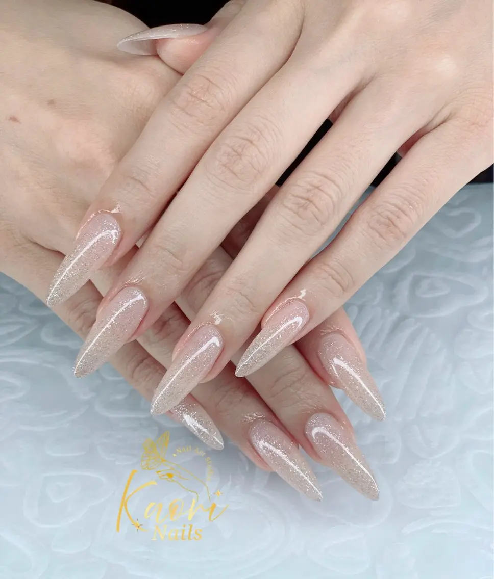 ネイル フラッシュネイル キラキラネイル Kaori Nailのネイルデザイン