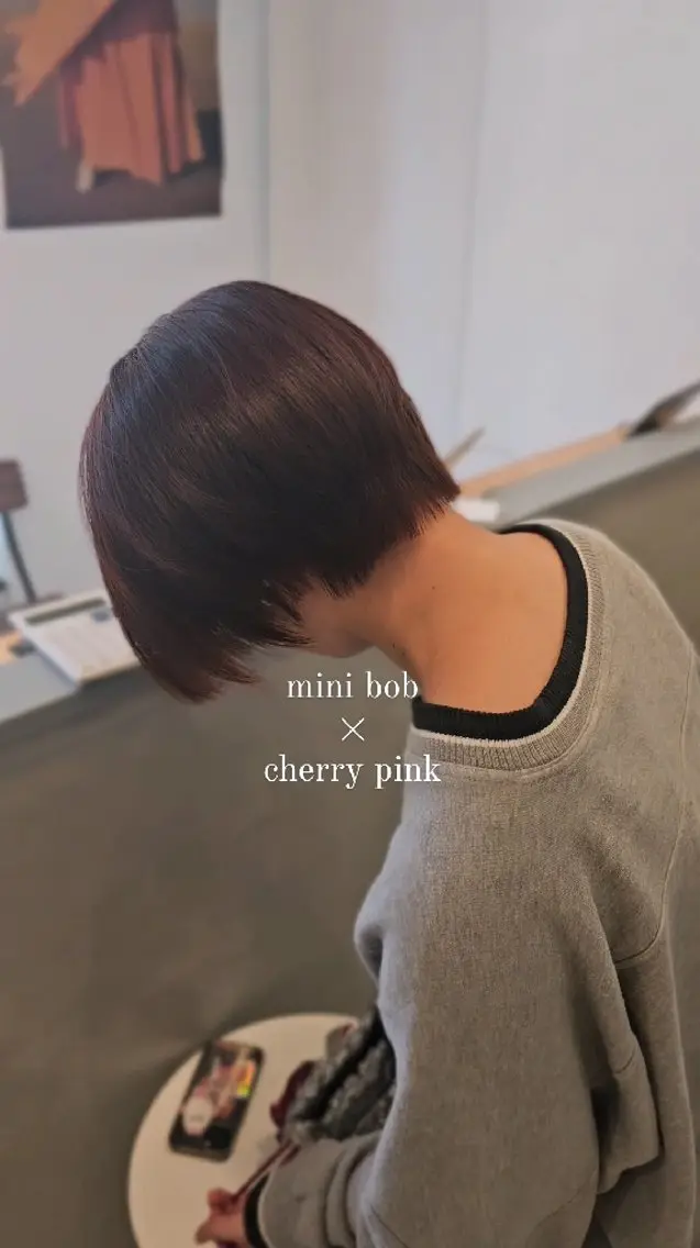 ショート カラー ショートボブ デザインカラー ピンクカラー ボブ ショートヘア カット ヘアカラー トリートメント 【垢抜けカラー/ 縮毛矯正】Taikiのヘアスタイル