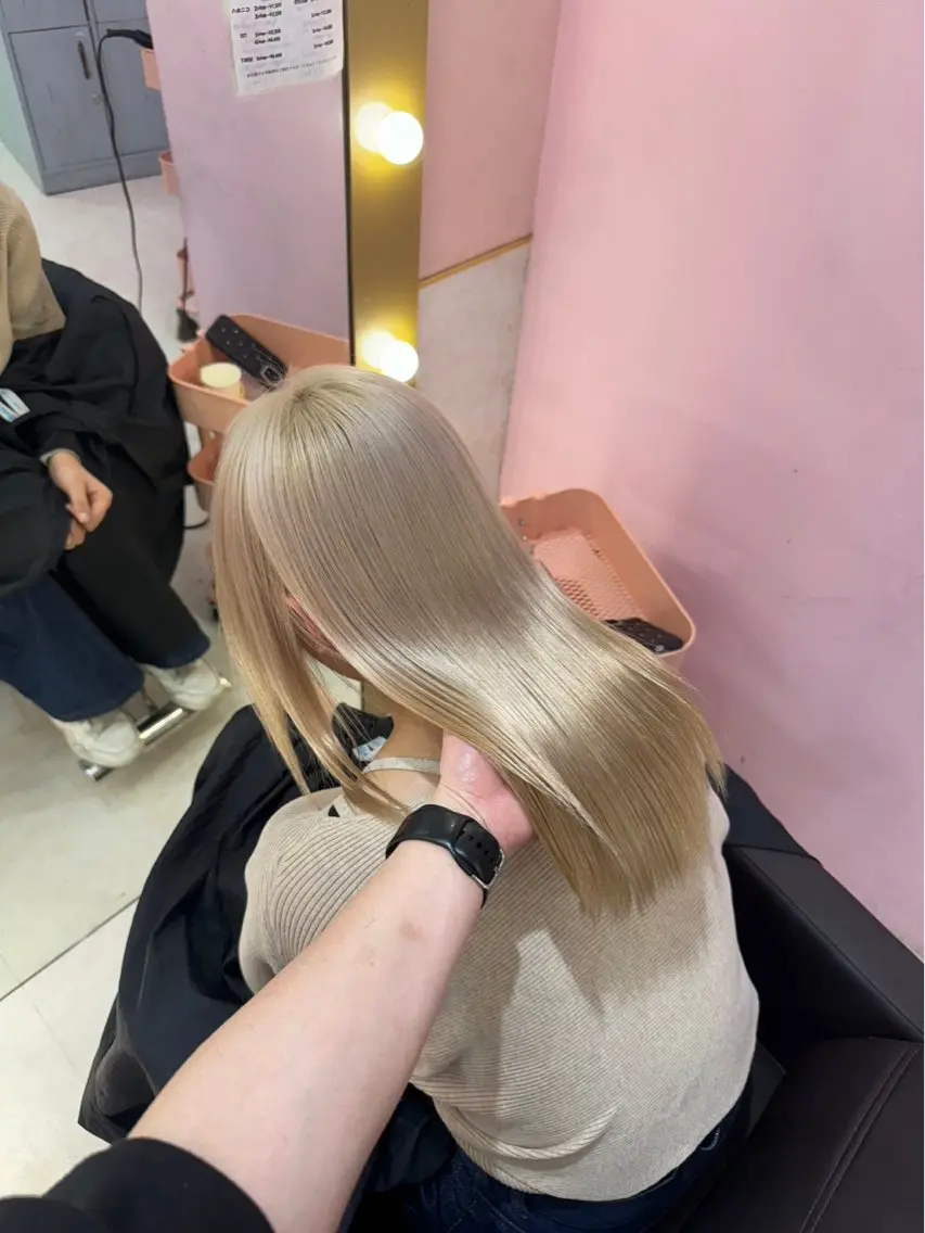 ロング ヘアカラー トリートメント 甘ふわgirly🎀 ハイトーン🤍Ramのヘアスタイル