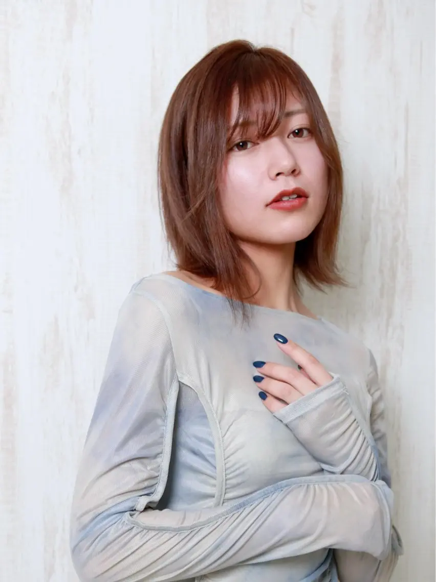 👱♀️顔周りを綺麗に👱♀️カット+フロントストレート+オージュアトリートメントの写真