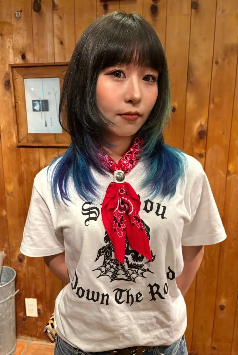 ミディアム レイヤーカット カット 谷澤 貫太のヘアスタイル