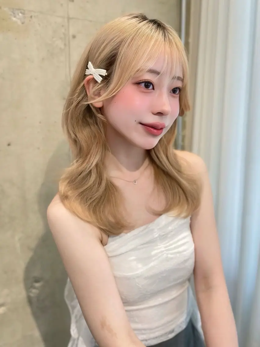 ミディアム 天神美容室🎀 Ayunaのヘアスタイル