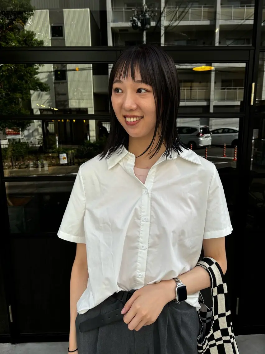 ミディアム カット 井本 早紀のヘアスタイル