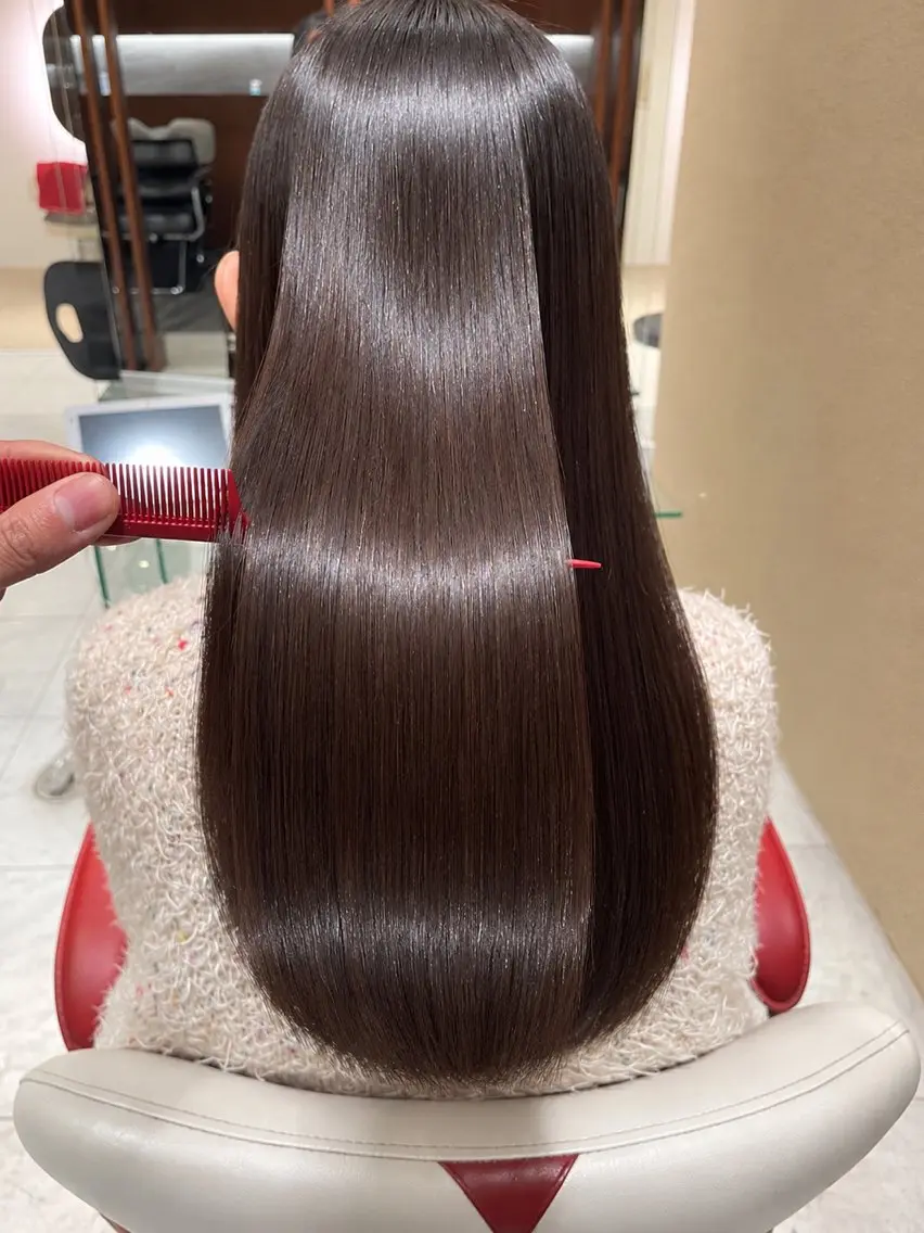 ロング 美髪矯正🪞髪質改善 KURIHARAのヘアスタイル