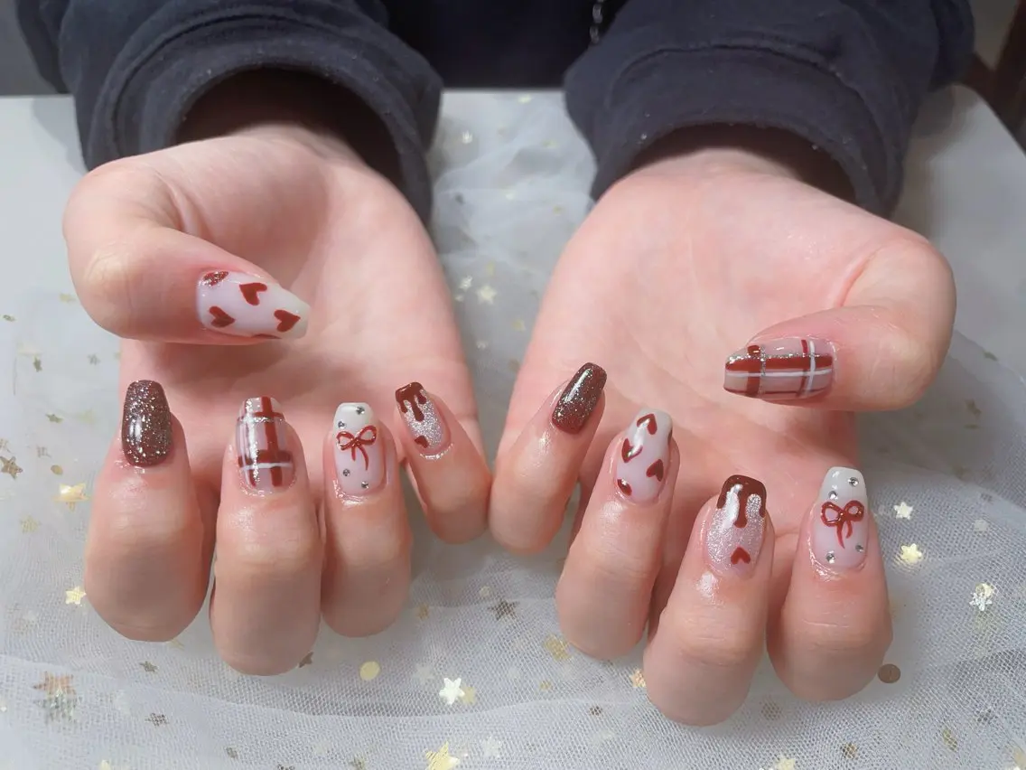ネイル バレンタイン U.MI Nail Salonのネイルデザイン