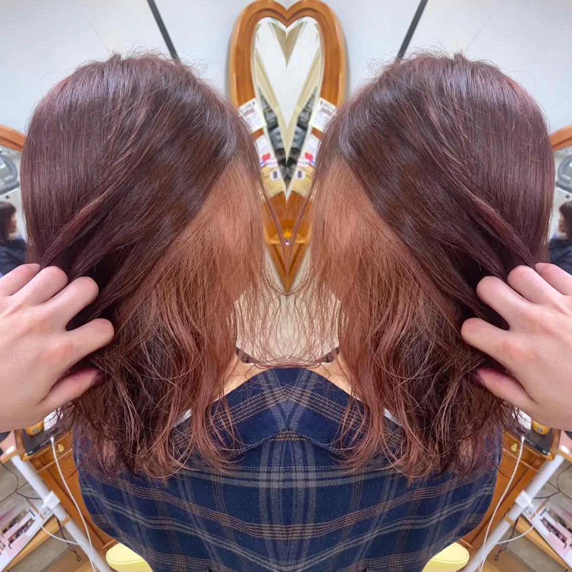 ミディアム 穐田 司樹のヘアスタイル