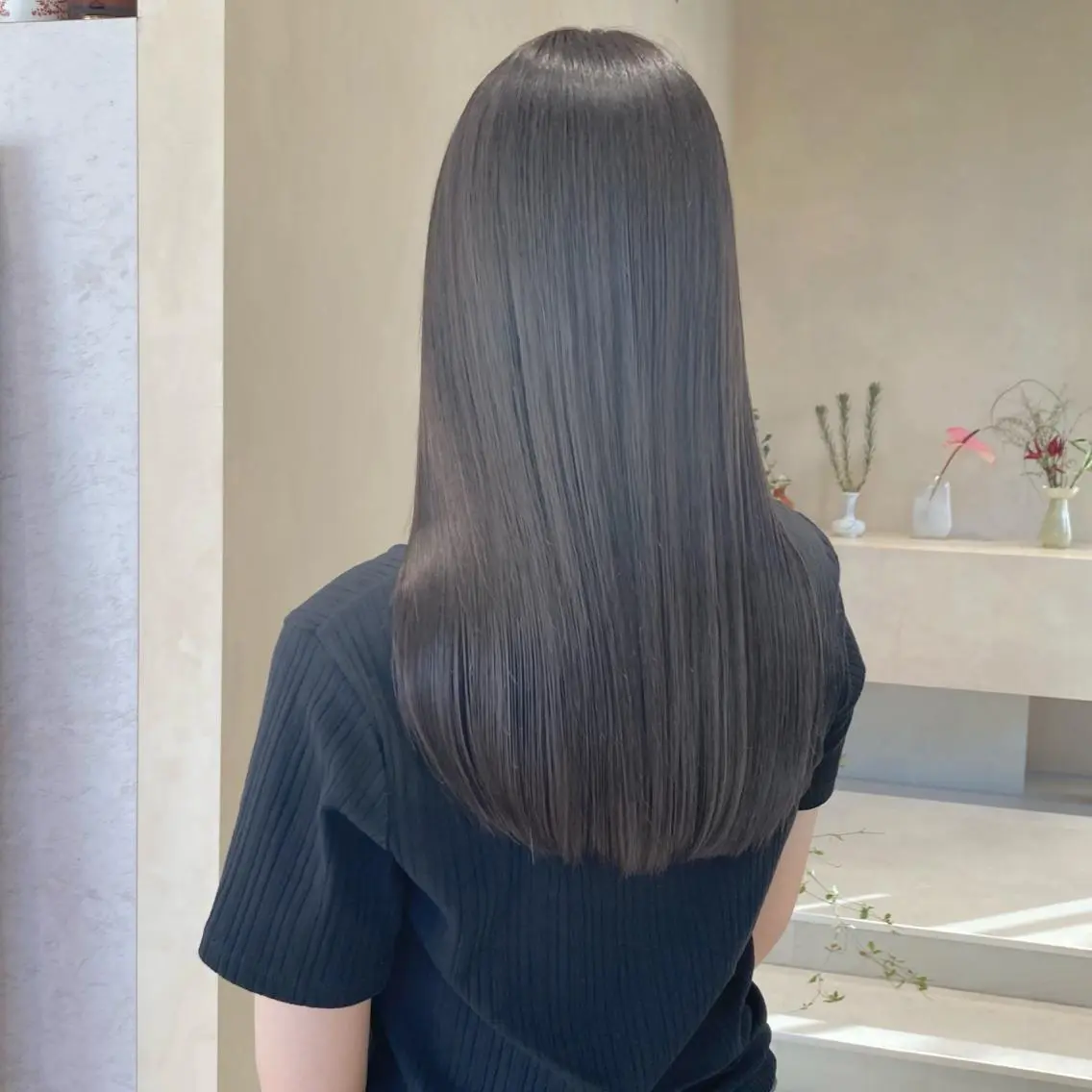 セミロング カラー ラベンダーカラー 髪質改善 トリートメント MURANAKA RYOのヘアスタイル