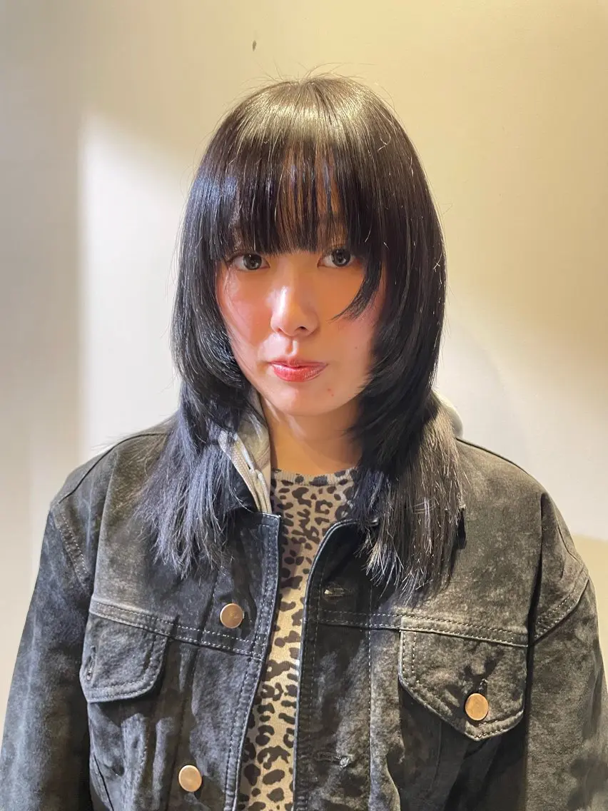 セミロング カラー カット ヘアカラー トリートメント 🎀レイヤー/パーマ カラー/ai🎀のヘアスタイル