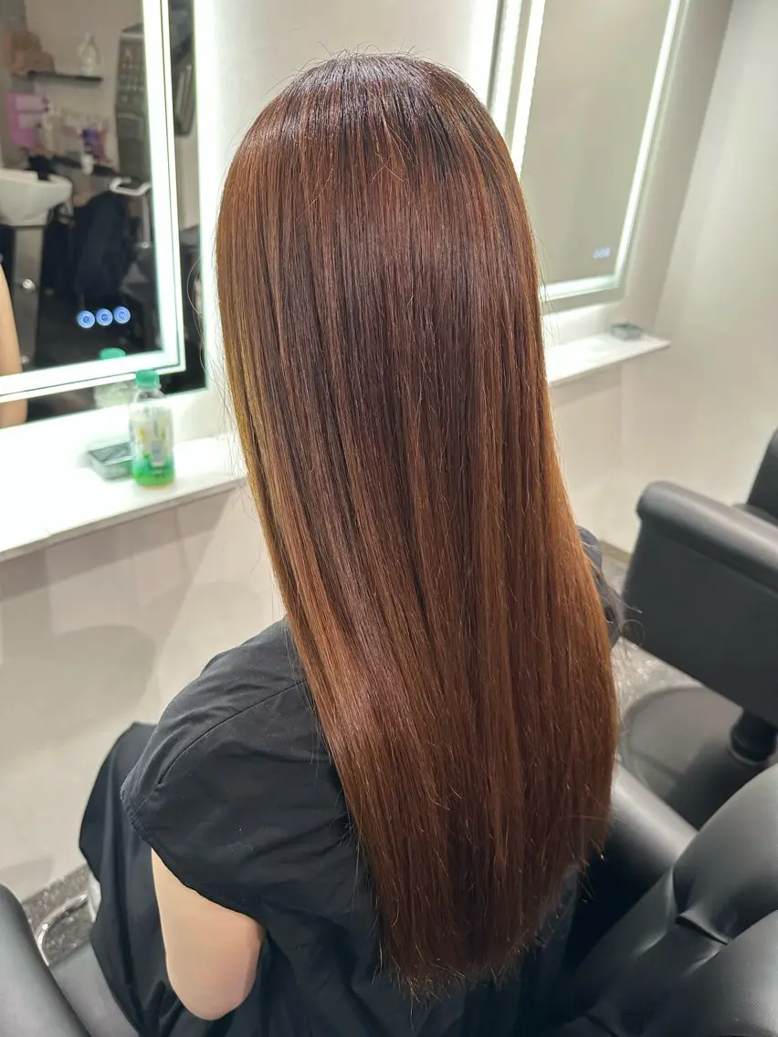 ロング パーマ 縮毛矯正 トリートメント 髪質改善⭐️縮毛矯正 中野⭐️Rinaのヘアスタイル