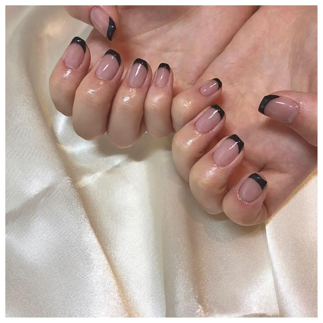 ネイル フレンチネイル シンプルネイル ハンドネイル Miro nailのネイルデザイン