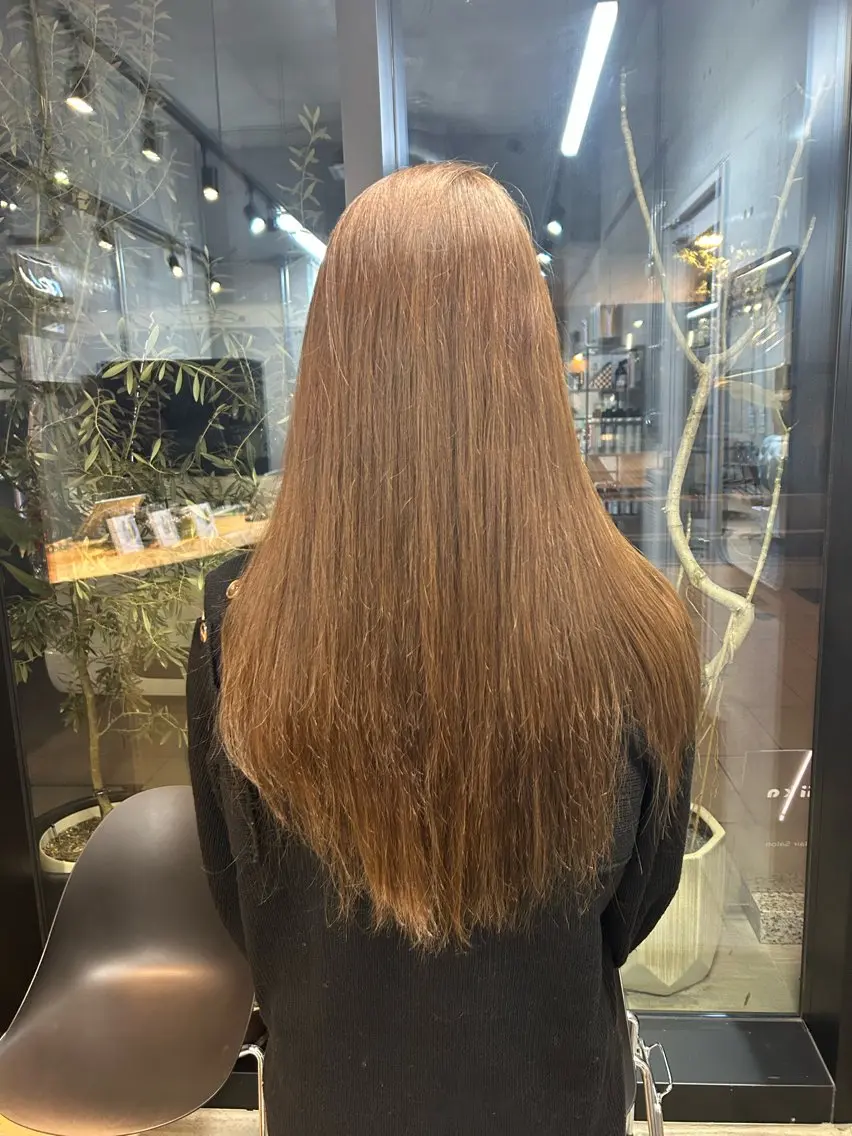 ロング ヘアカラー アシスタント miyuのヘアスタイル