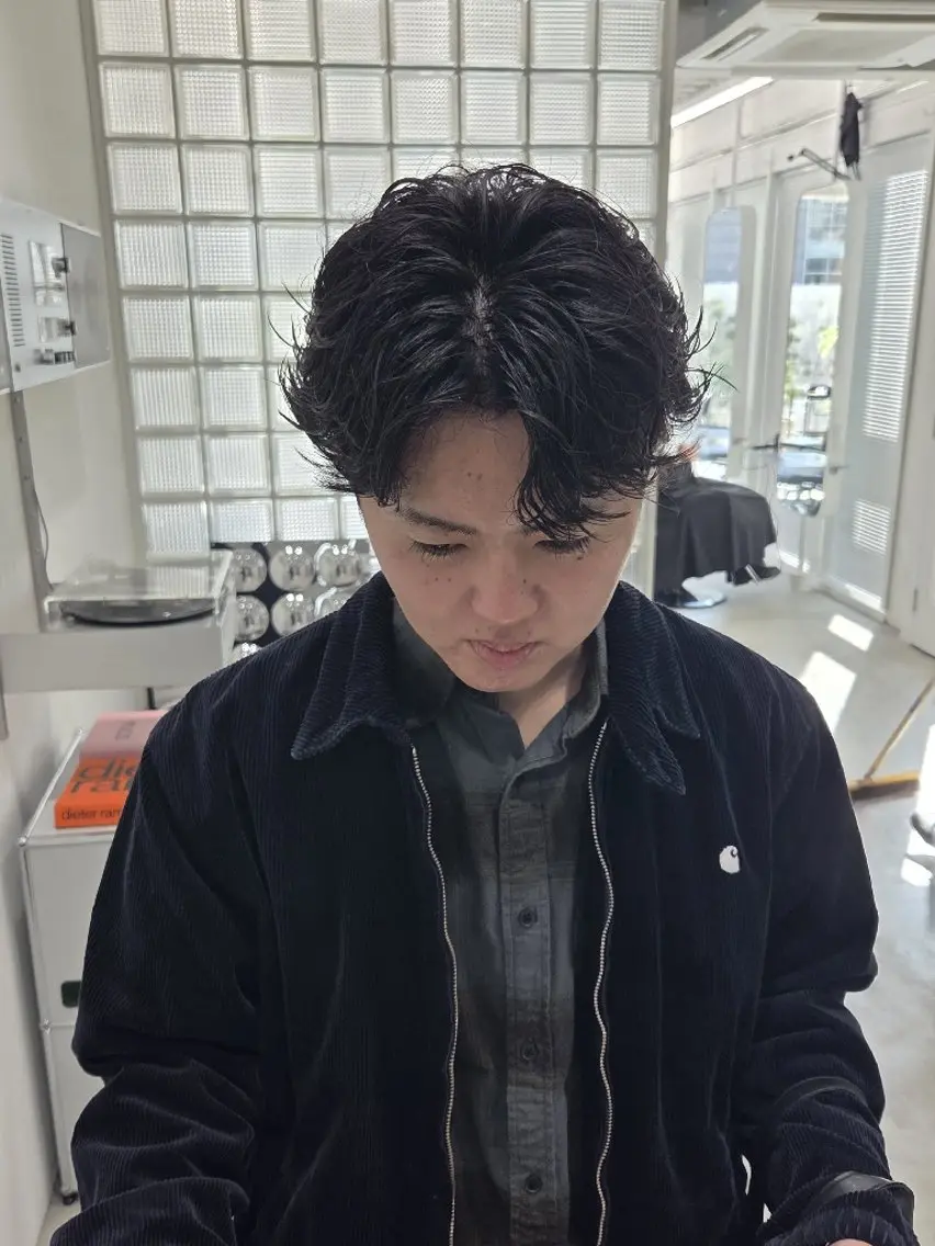 ショート パーマ カット ヘアカラー トリートメント YOKUTO/透明感 ️カラー31日空き有のヘアスタイル