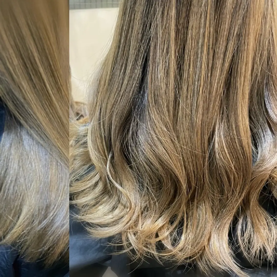 カラー バレイヤージュ ソウワ ヒナコのヘアスタイル