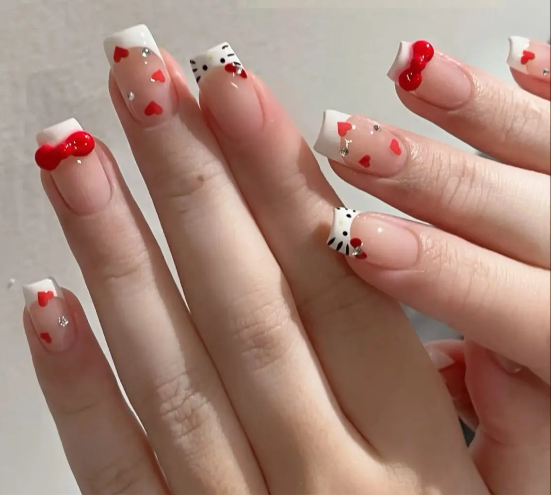 ネイル ハート 韓国ネイル オフィスネイル ワンカラーネイル シンプルネイル ハンドネイル Lynn_ Nailのネイルデザイン