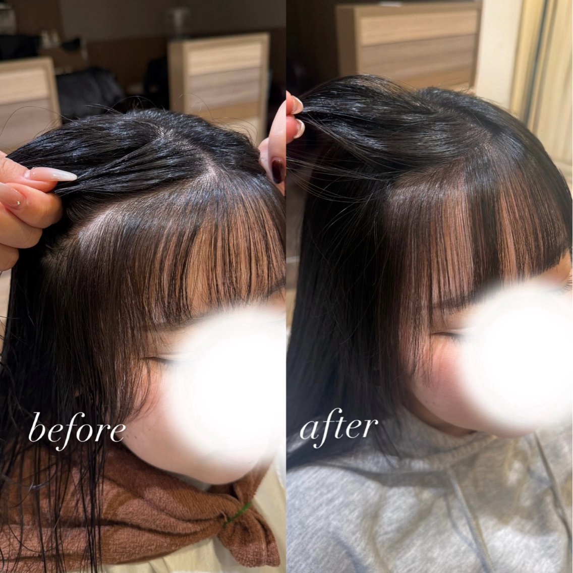 ロング 縮毛矯正 カラーモデル募集中 ヒライミハネのヘアスタイル