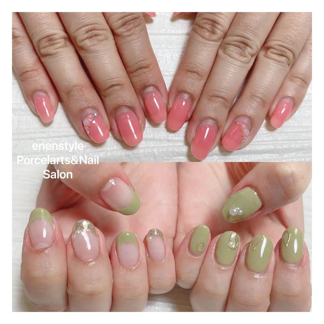 ショート ネイル ハンドネイル 🐾enen style 🐾のネイルデザイン