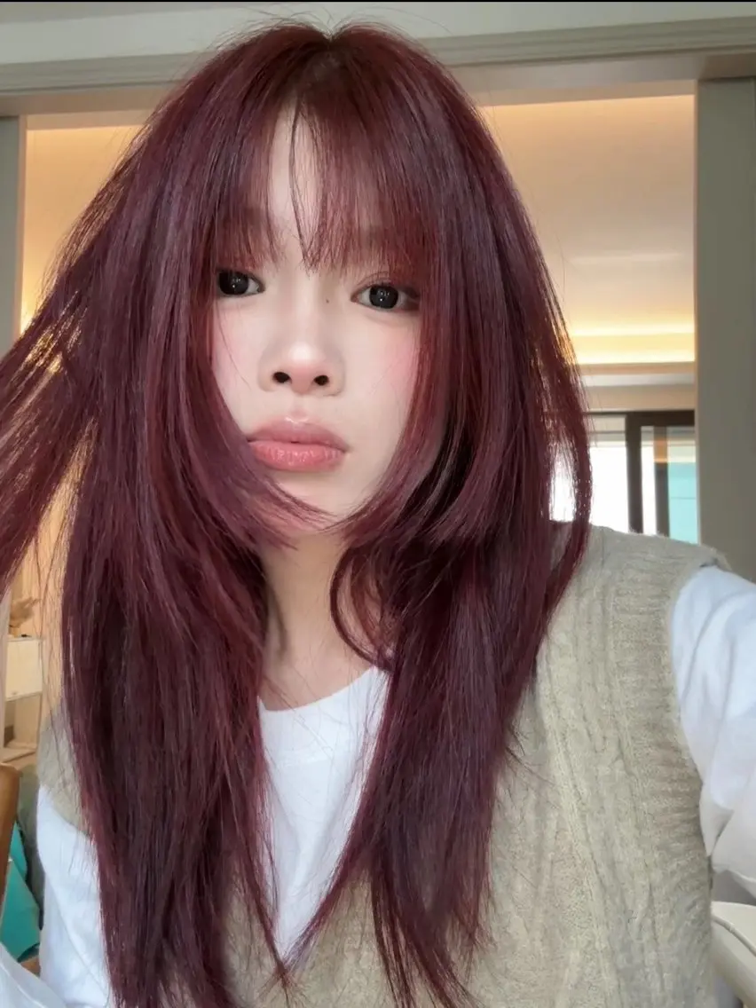 カラー ブリーチ ダブルカラー ブリーチなしカラー ヘアカラー トリートメント ヘアセット 韓国風レイヤーカラー ライムのヘアスタイル