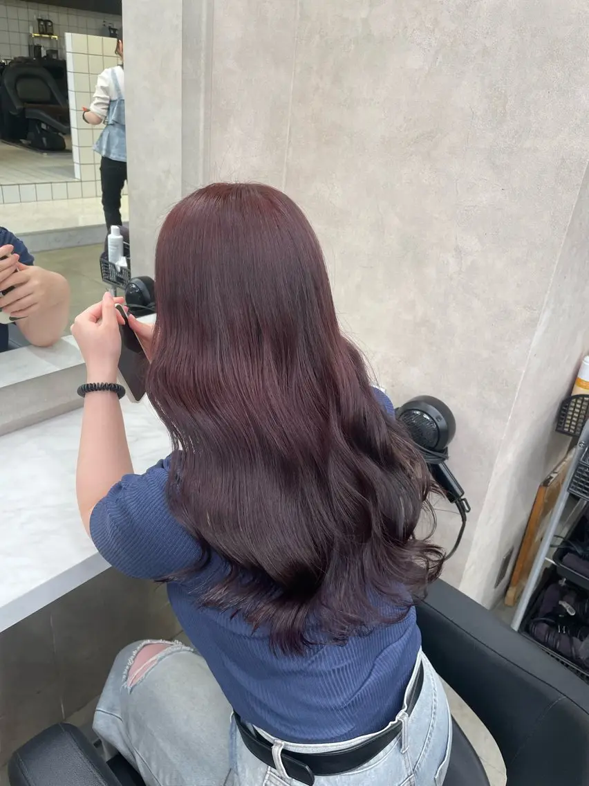 ロング カラー ヘアアレンジ ヘアカラー トリートメント ヘアセット 💗横浜美容室 💗HARUNAのヘアスタイル