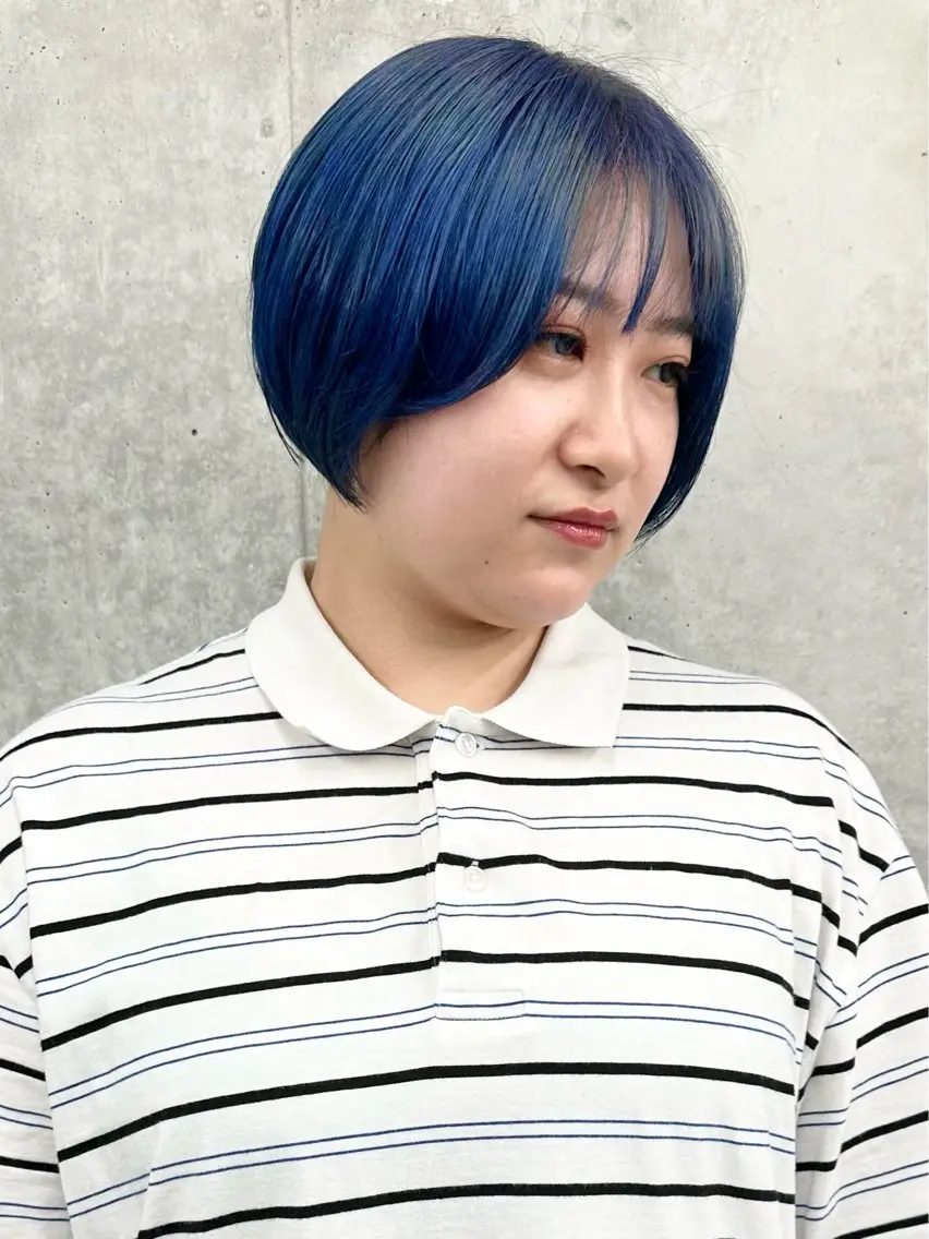 ショート カラー ボブ/ゆるふわ ボブパーマ/とういのヘアスタイル
