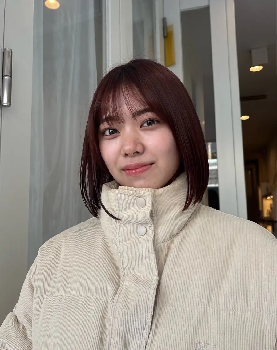 ミディアム ダメージレス縮毛矯 正・ブリーチMICOのヘアスタイル