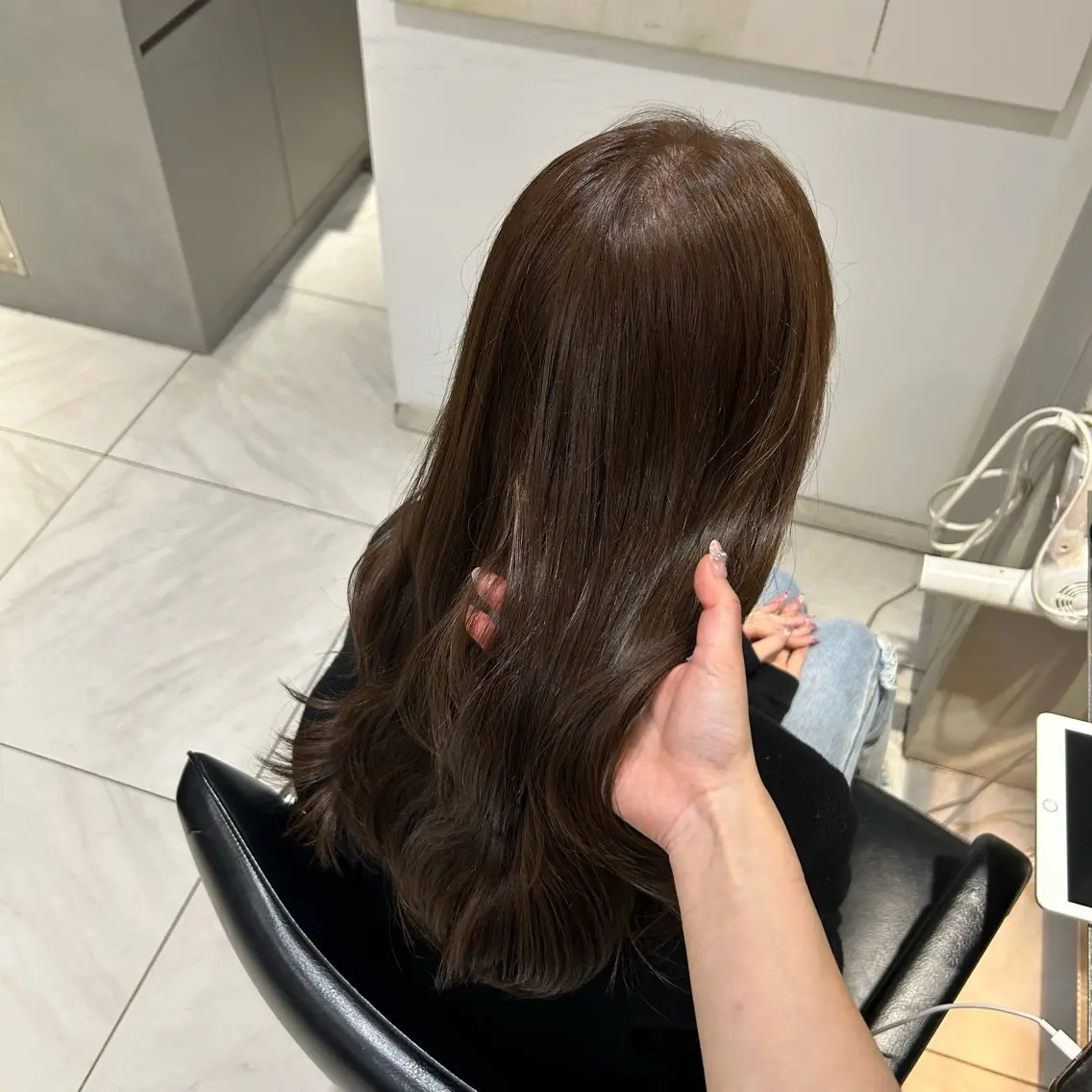 ロング ヘアカラー トリートメント 艶カラー /kokona🤍のヘアスタイル