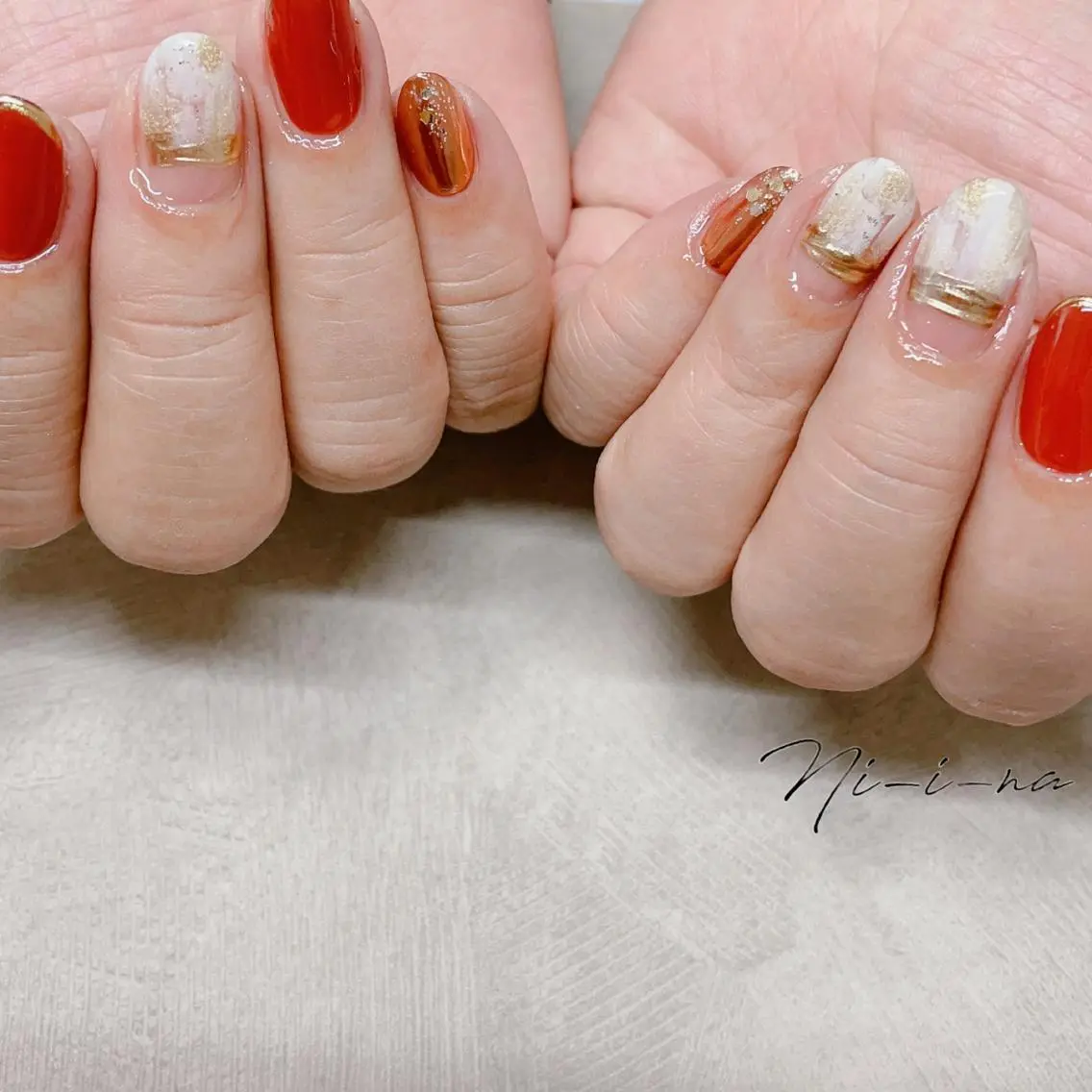 ネイル ニュアンスネイル nail salon Ni-i-naのネイルデザイン
