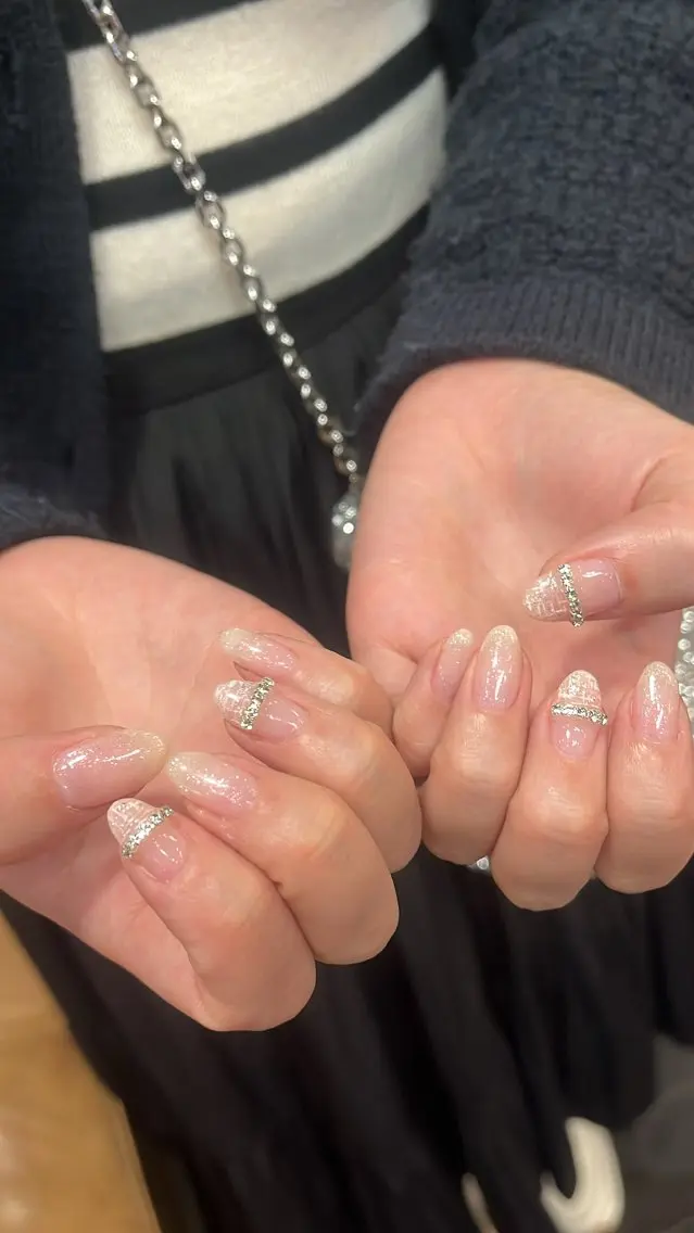 ネイル ニュアンスネイル シンプルネイル SAKU nail 作島茜のネイルデザイン