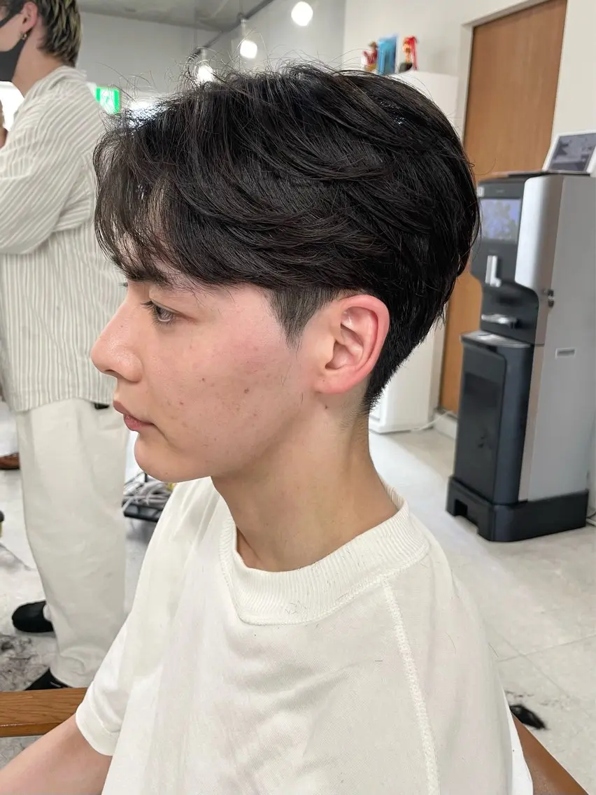 メンズ カット トリートメント ヘアセット メンズモテパーマ💙 fuwaのヘアスタイル