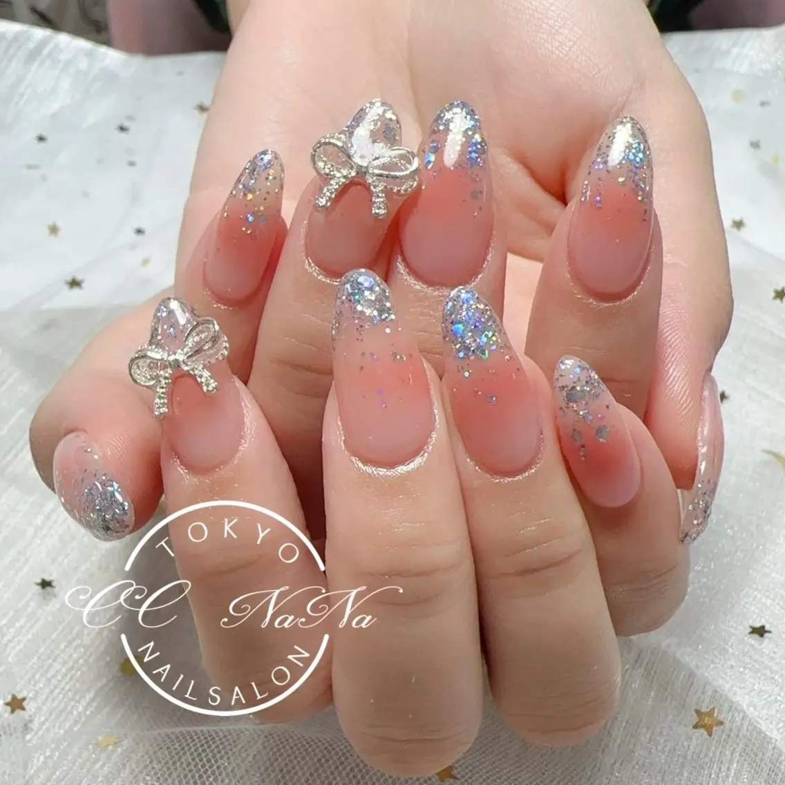 ネイル ハンドネイル 💎CC・NaNa 韓国風ネイル🌙Cのネイルデザイン