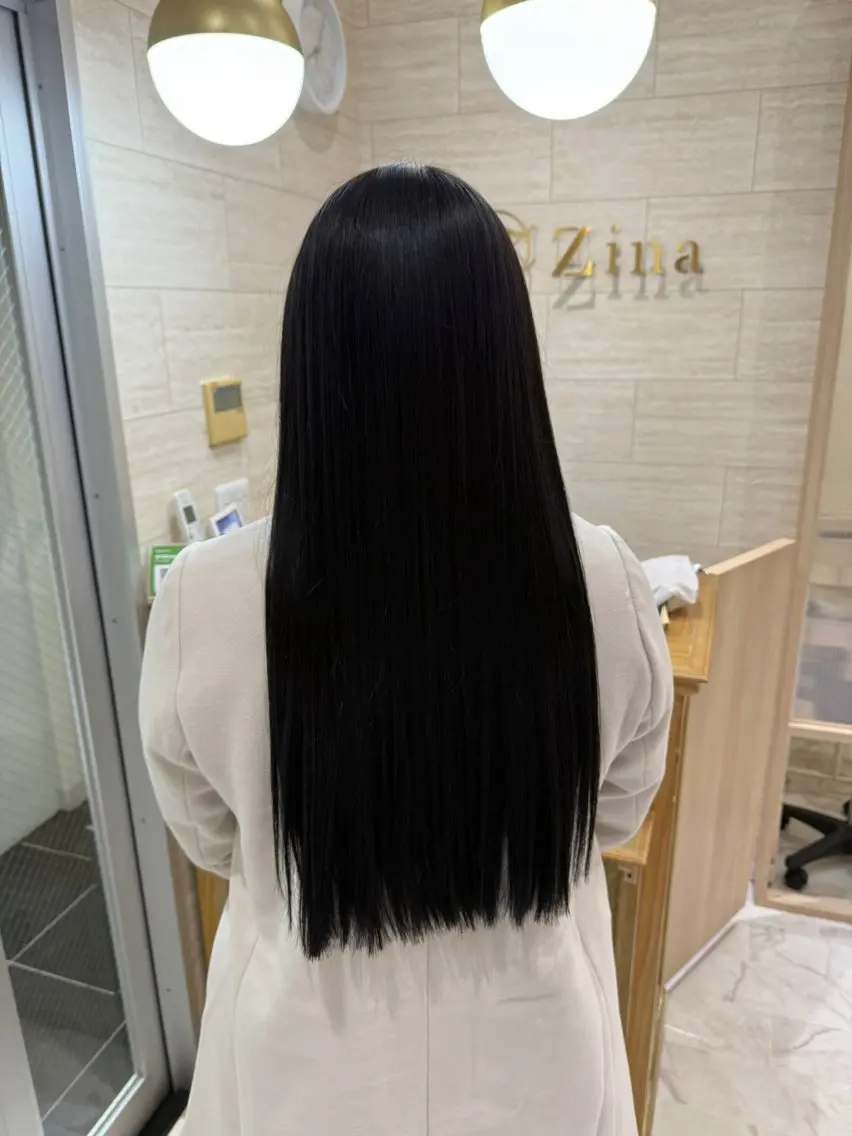Premium艶髪ストレート(縮毛矯正)+カット+超音波3stepTR¥20900の写真