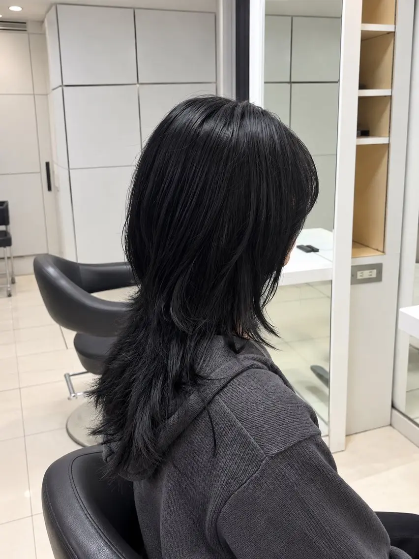 ロング カット 【くびれウルフ/ レイヤー】🖤ゆまののヘアスタイル