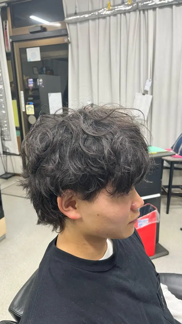 カット　パーマ（ツイスト ツイスパ 平巻き）の写真