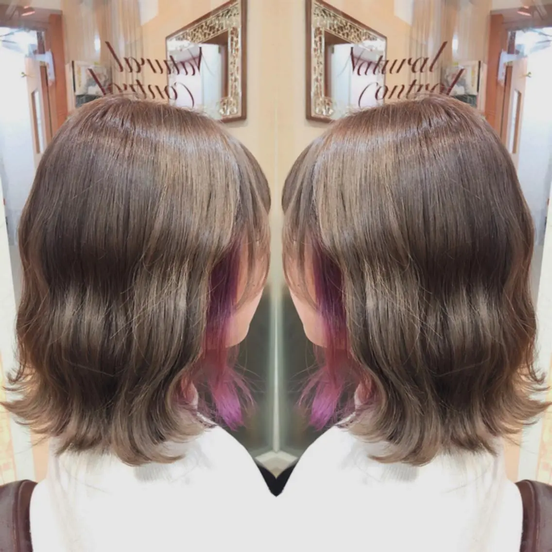 ミディアム カラー ヘアセット 韓国ヘア🤍髪質改善 🇰🇷AKANEのヘアスタイル