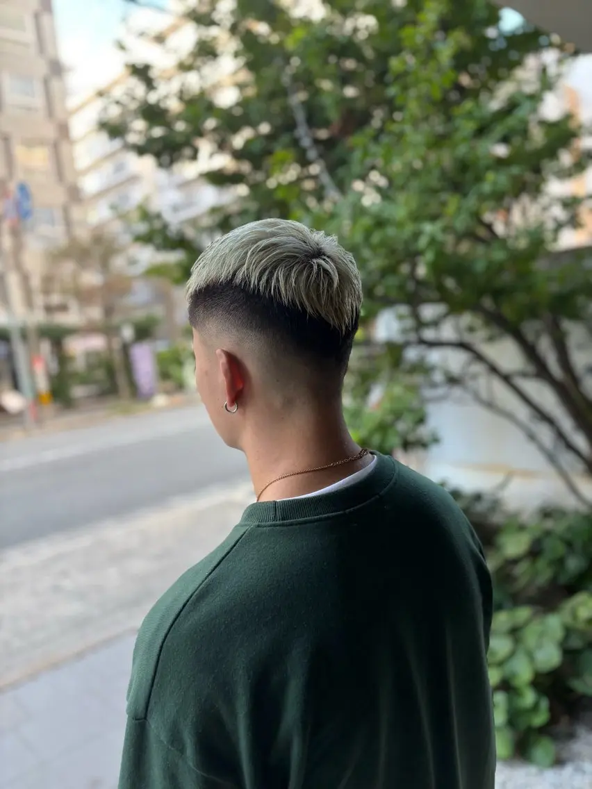 ショート メンズ フェードカット スキンフェード 則光 諒一のヘアスタイル