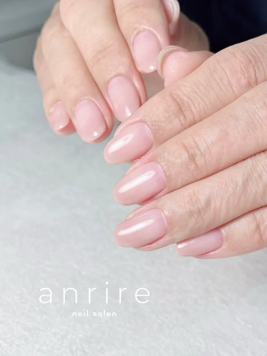 ネイル アートネイル ジェルネイル グラデーション オフィスネイル パラジェル ハンドネイル nailsalon anrireのネイルデザイン