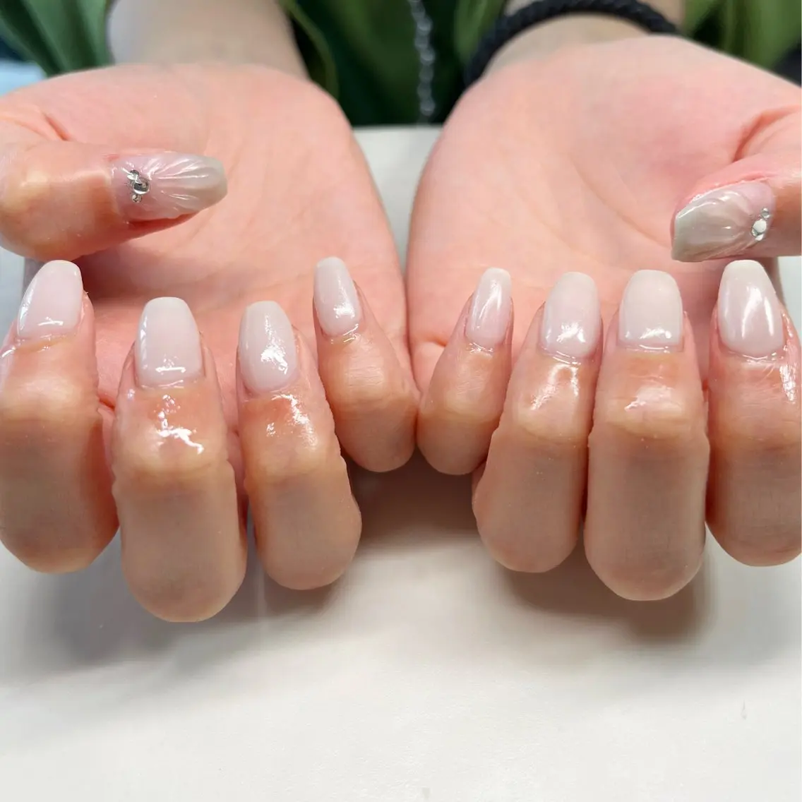 ネイル シンプルネイル ハンドネイル Knail .いがわのネイルデザイン