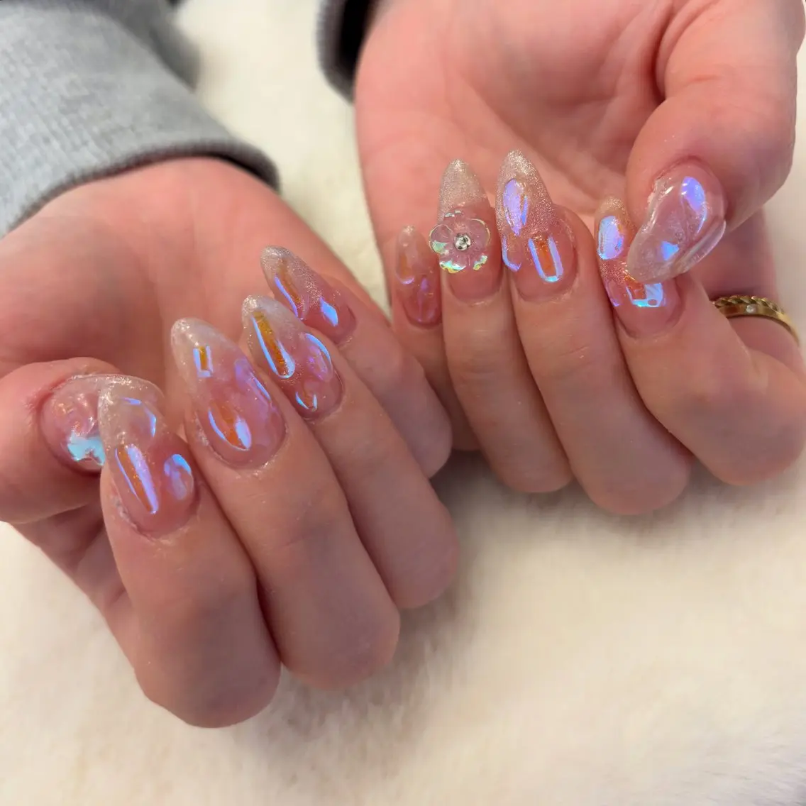 ネイル ハンドネイル Sea  nail by emaのネイルデザイン