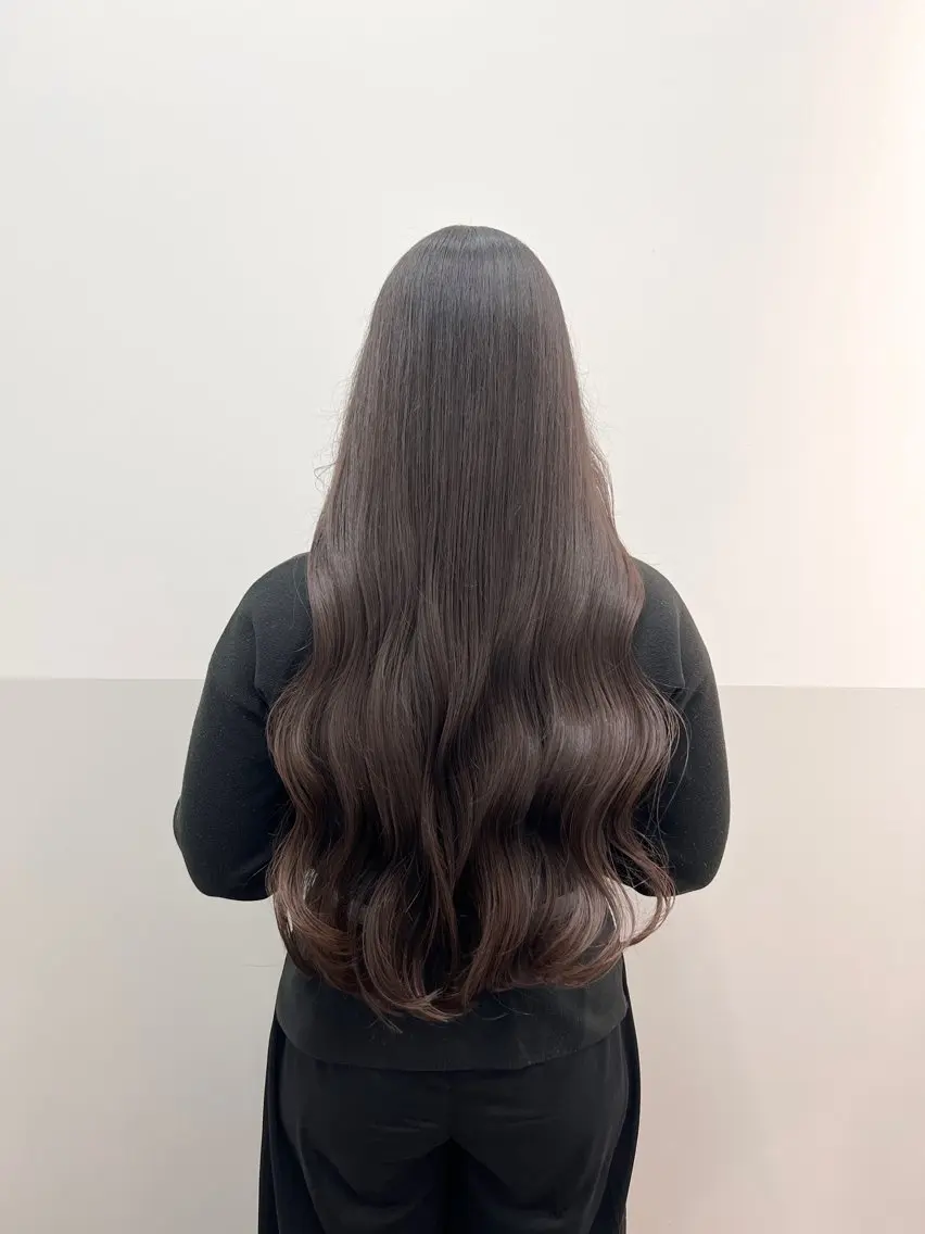 ロング カラー 髪質改善 トリートメント ヘアカラー トリートメント 似合わせレイヤー/ 美髪縮毛矯正/ミナエのヘアスタイル