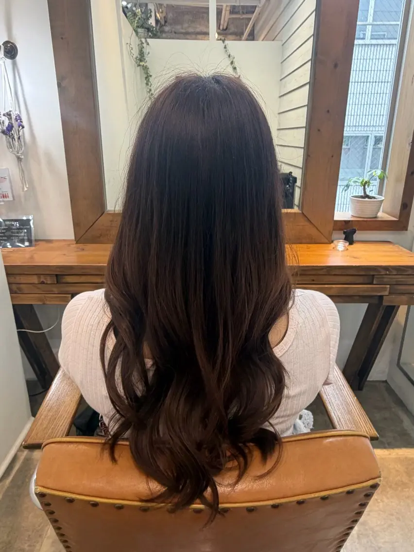 ロング 手島 美月のヘアスタイル