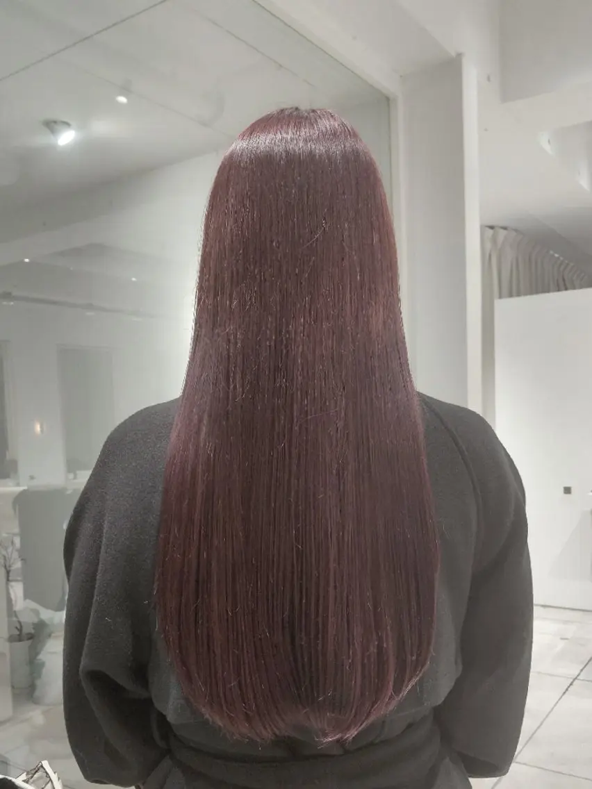 ロング カラー ラベンダーカラー ピンクカラー ピンクラベンダー ヘアカラー トリートメント 柳(ユウ)/表参道 ✨️モデル募集中✨️のヘアスタイル