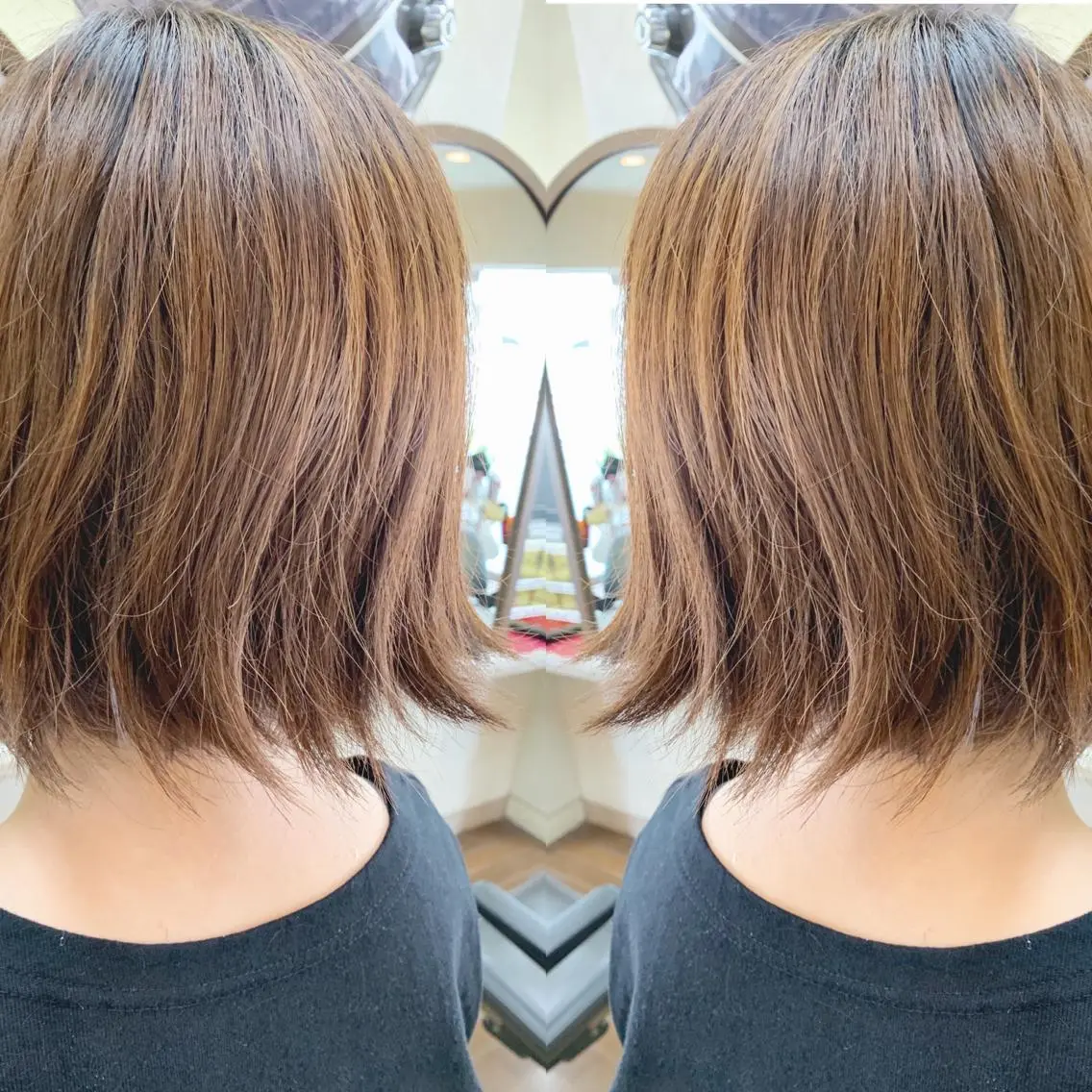 ショート ボブ 外ハネヘア カット トリートメント H (エイチ) 烏丸御池店のヘアスタイル