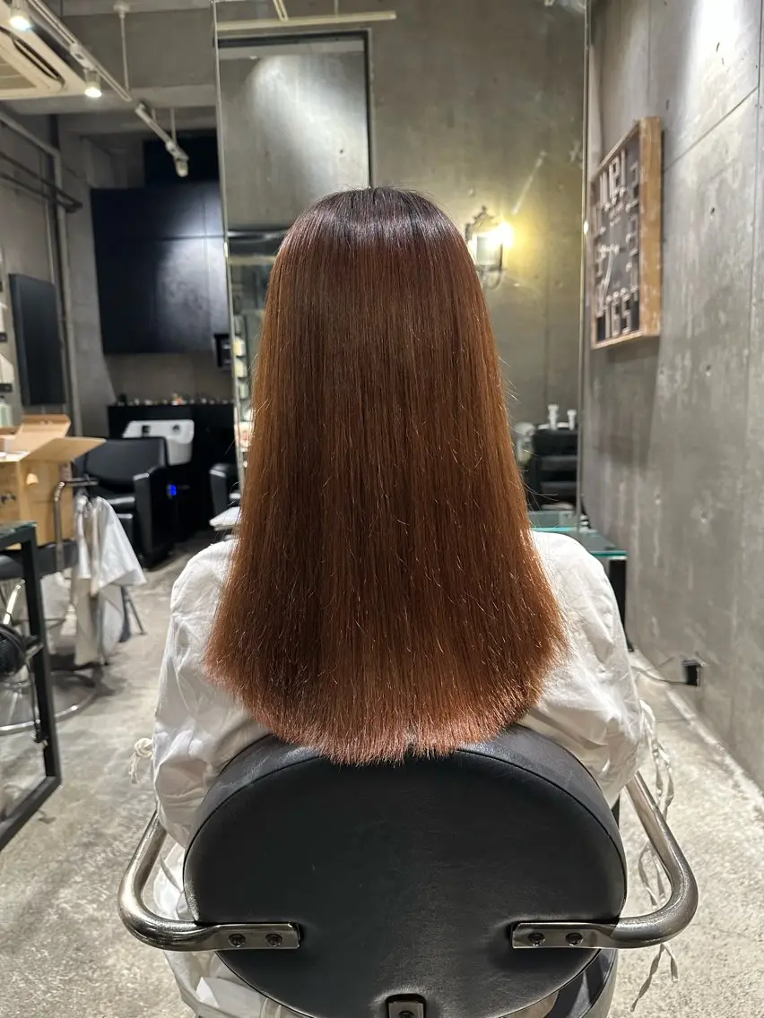 ロング 伸ばしかけ カット 縮毛矯正 ✨表参道/髪質改善 /柏原遼斗✨のヘアスタイル