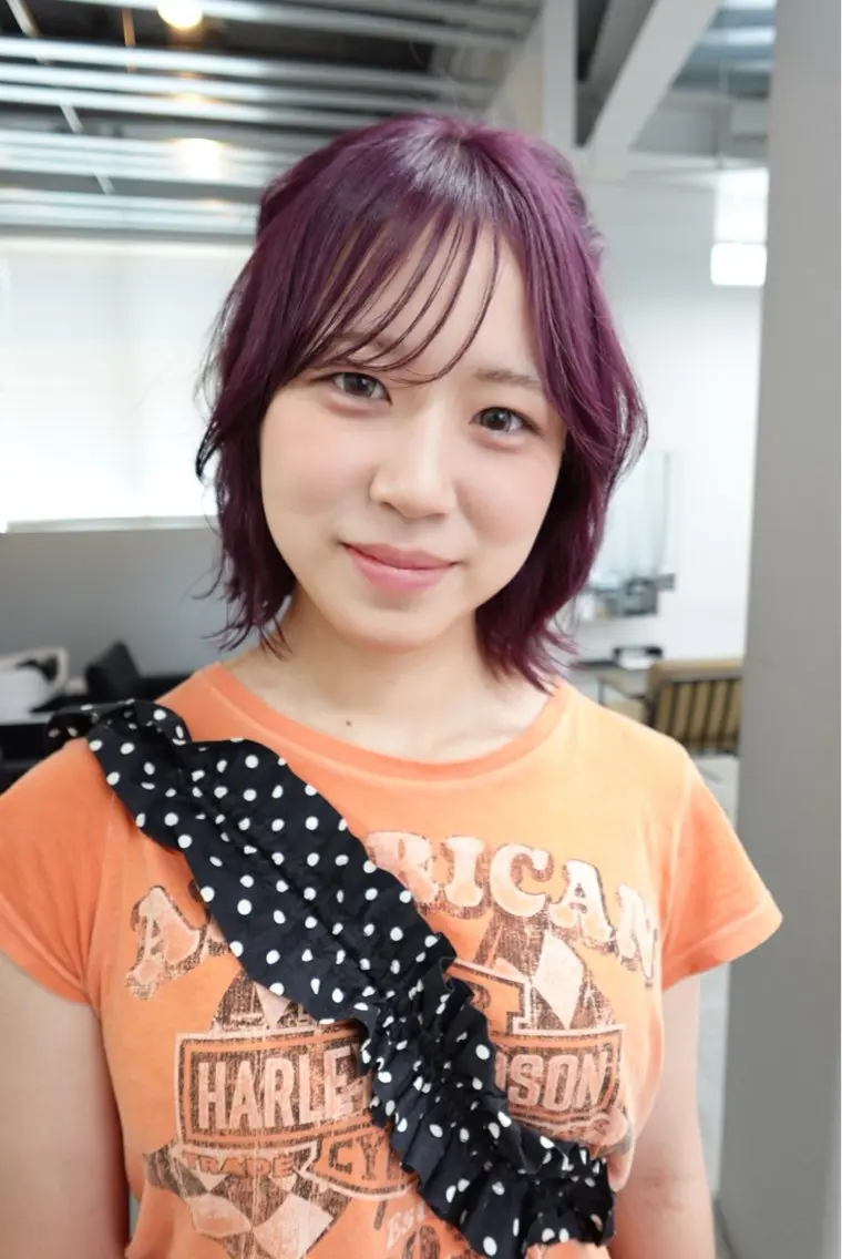カラー ブリーチ 御器所/透明感カラー sauのヘアスタイル