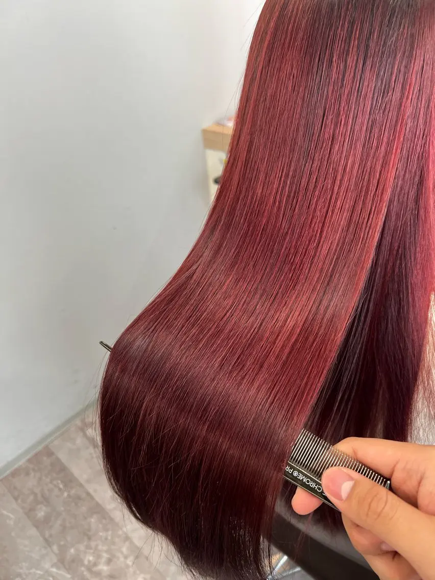 ロング カット ヘアカラー トリートメント ヘッドスパ 鈴木遥幾 艶髪特化美容師のヘアスタイル